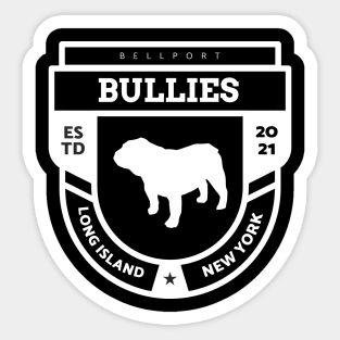 Bellport Bullies College logo 2 Sticker